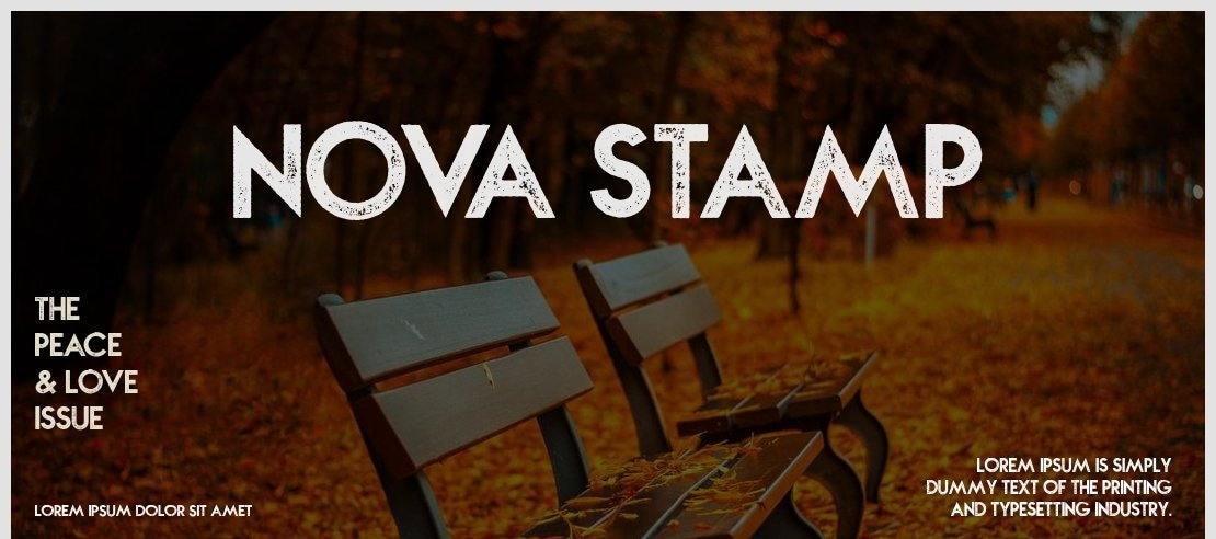 NOVA STAMP Font