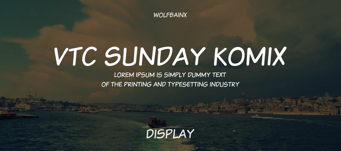 VTC Sunday Komix Font Family