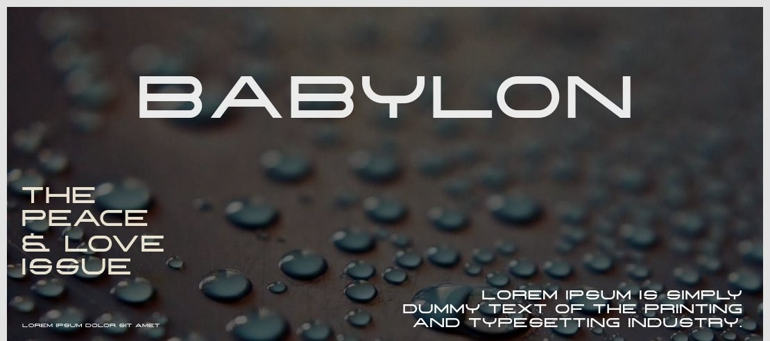 Babylon Font