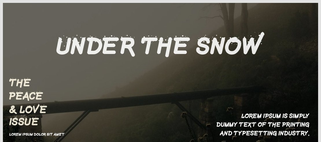 Under The Snow Font