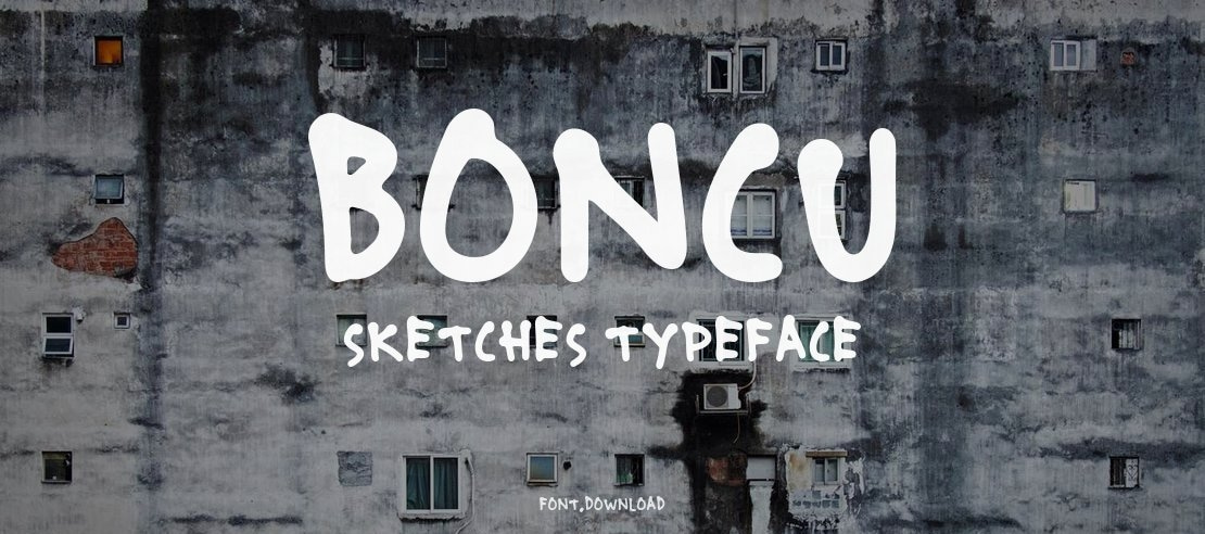 boncu sketches Font