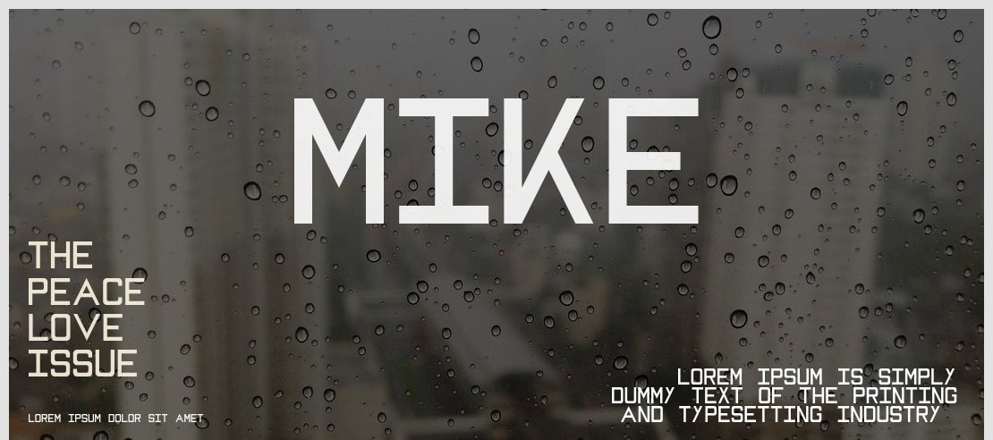 MIKE Font