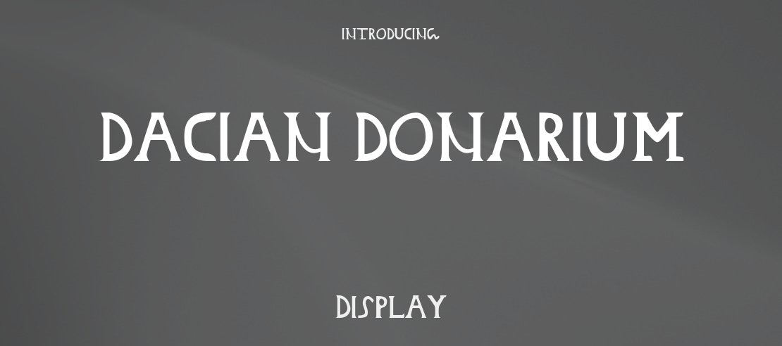 Dacian Donarium Font