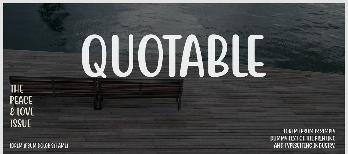 Quotable Font Family