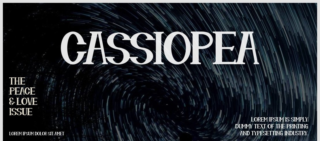Cassiopea Font