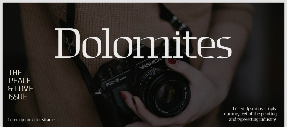 Dolomites Font Family