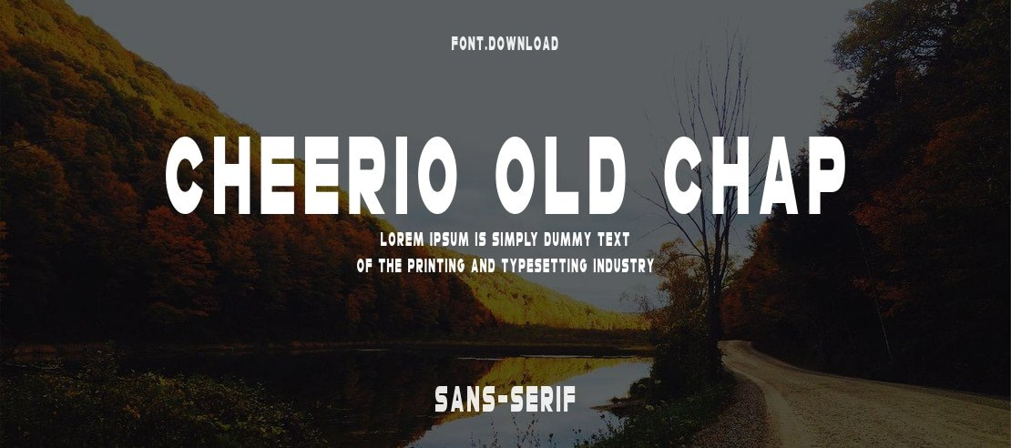 Cheerio Old Chap Font Family