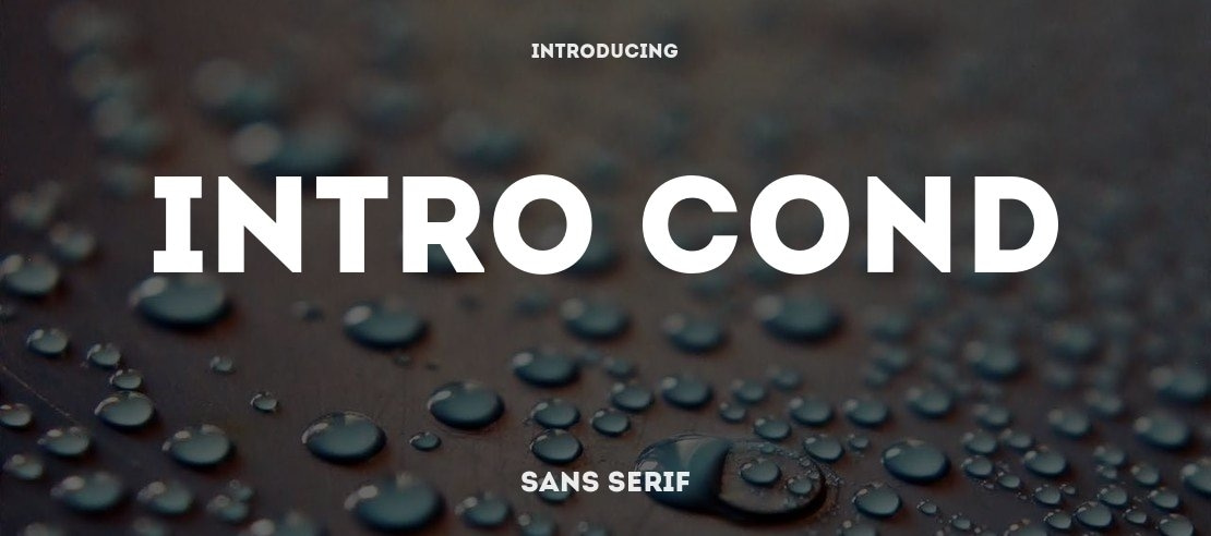 Intro Cond Font Family