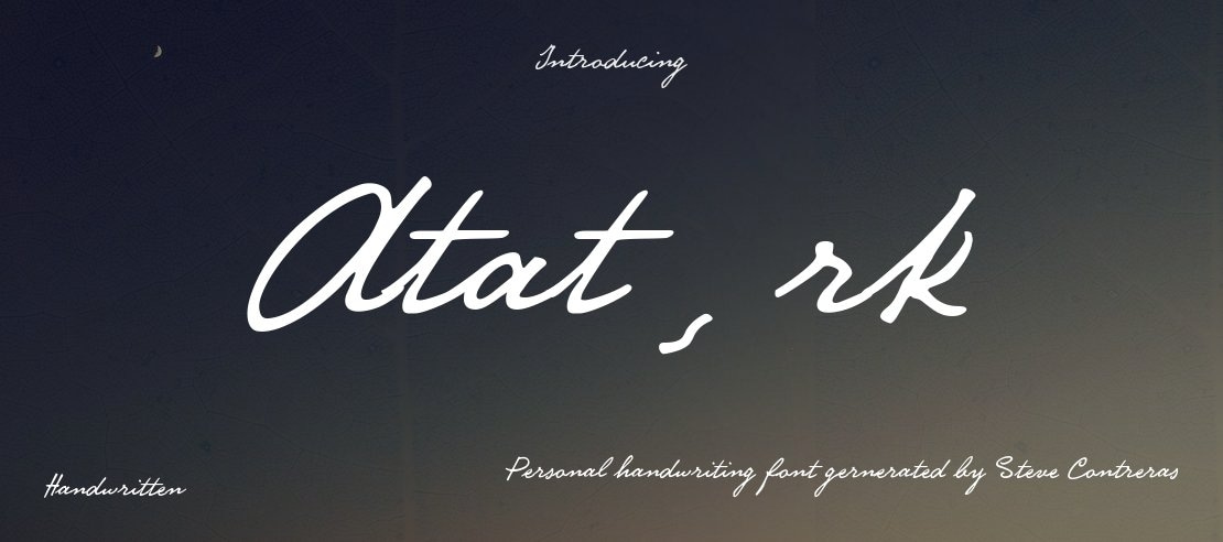 Atat¸rk Font