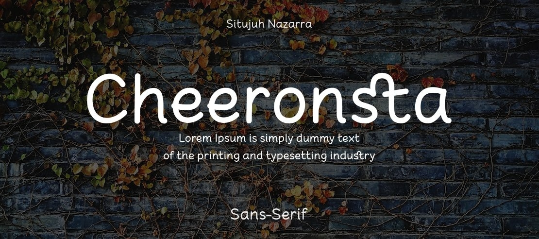 Cheeronsta Font Family