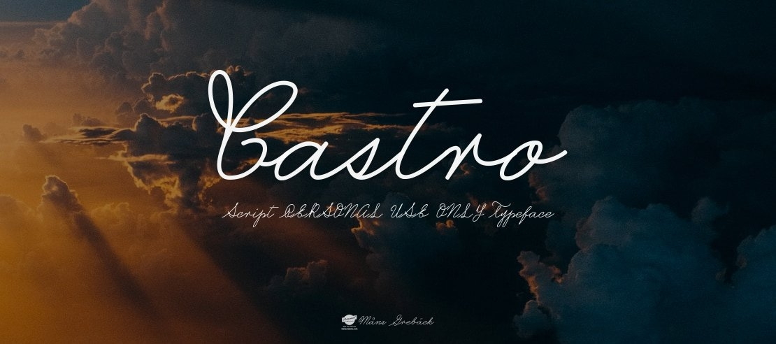 Castro Script PERSONAL USE ONLY Font