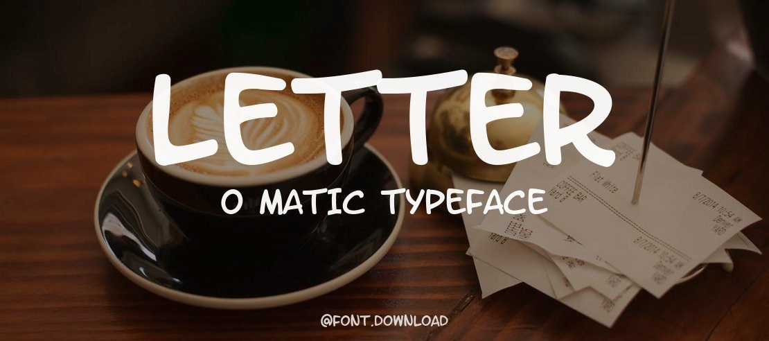 Letter O Matic Font Family