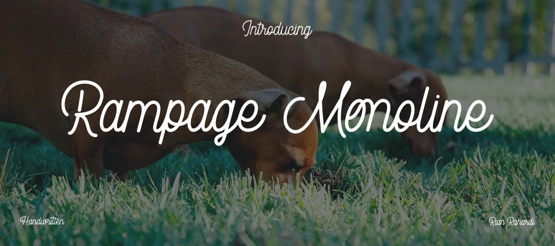 Rampage Monoline Font Family