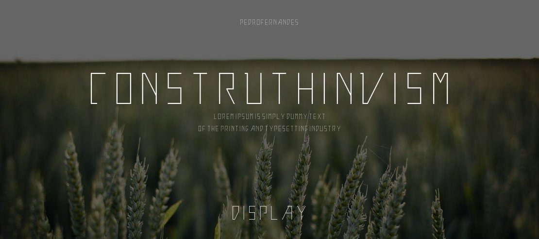 Construthinvism Font