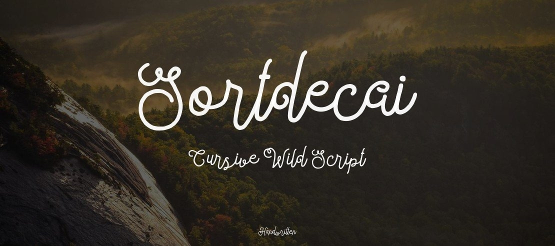 Sortdecai Cursive Wild Script Font