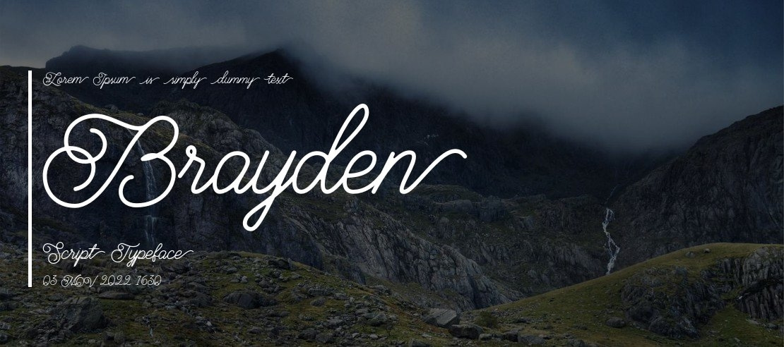 Brayden Script Font