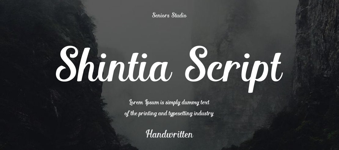 Shintia Script Font