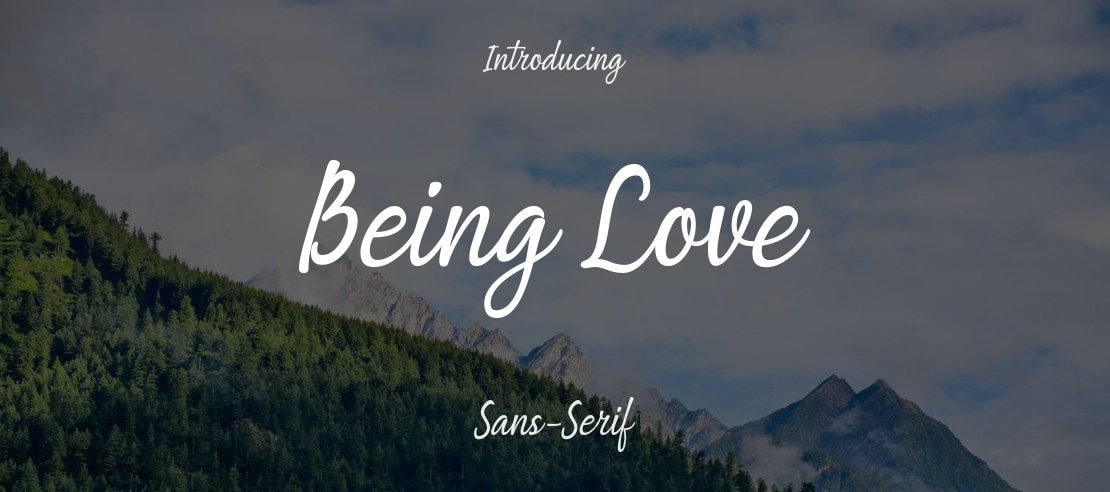 Being Love Font Family