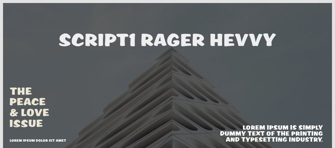 Script1 Rager Hevvy Font