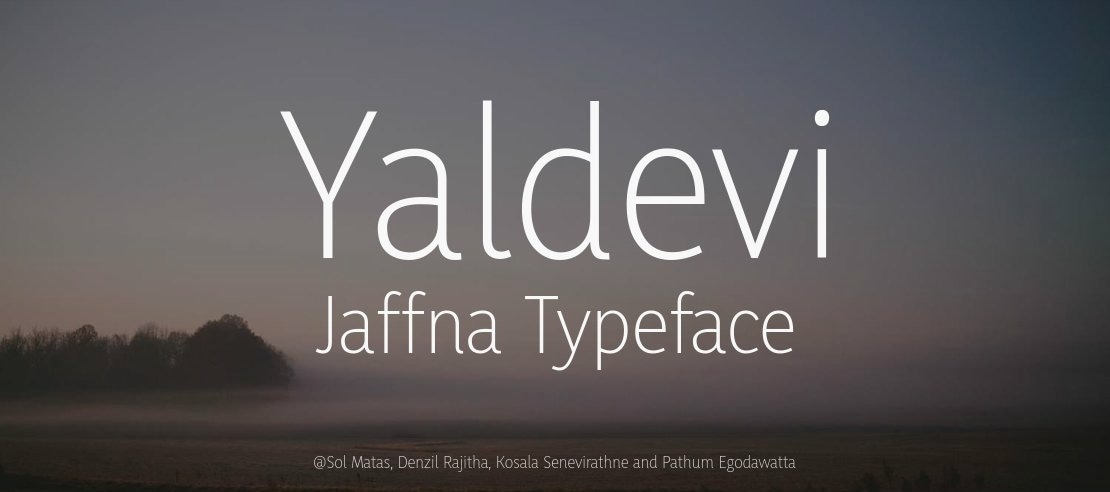 Yaldevi Jaffna Font Family