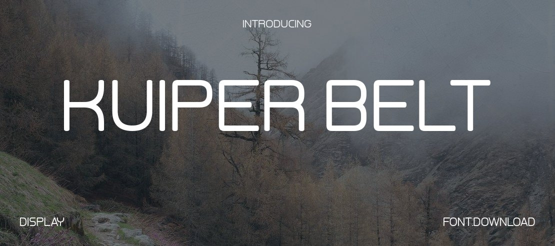 Kuiper Belt Font