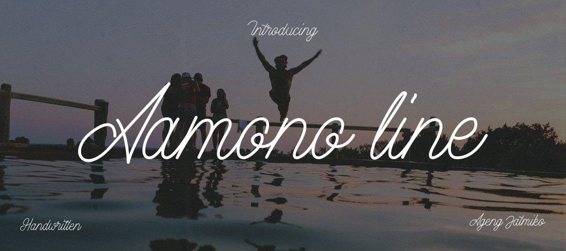 Aamono line Font