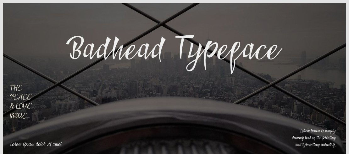 Badhead Typeface Font