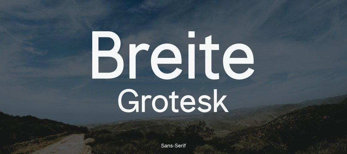 Breite Grotesk Font Family