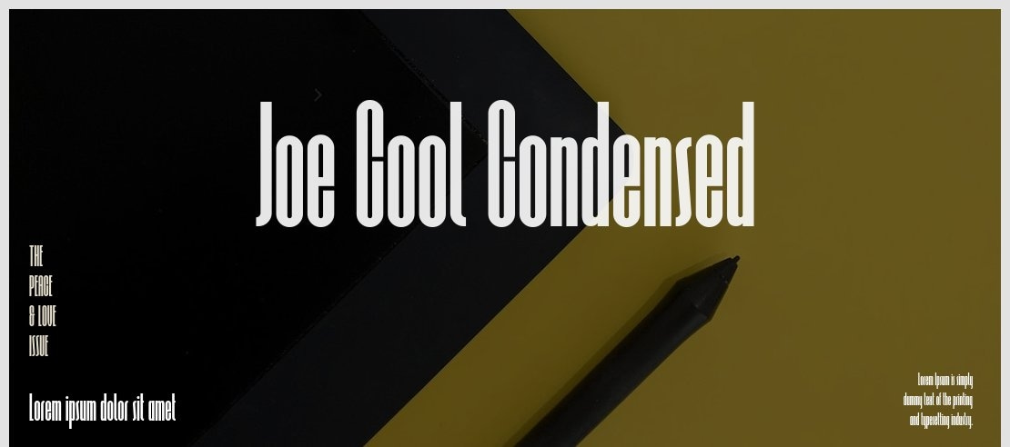 Joe Cool Condensed Font Family