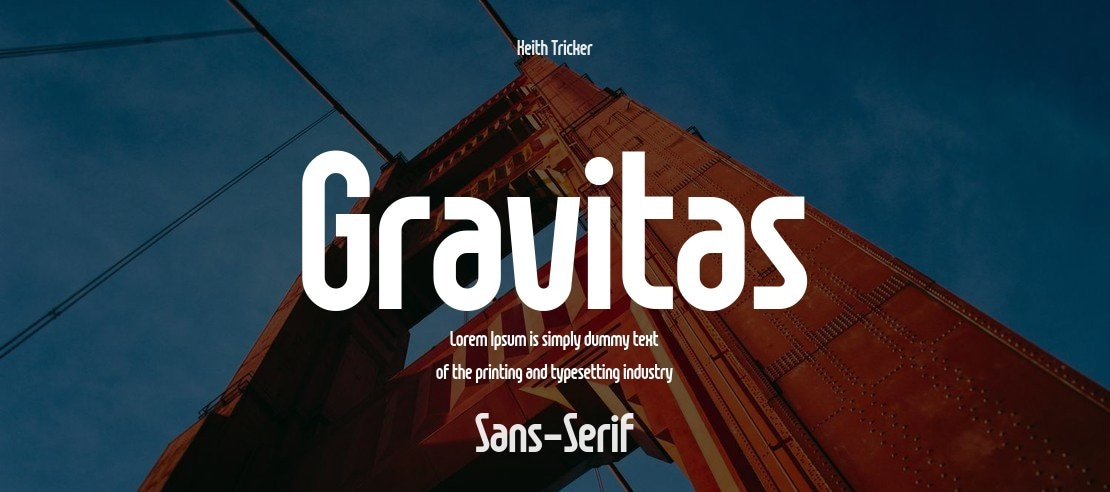 Gravitas Font Family