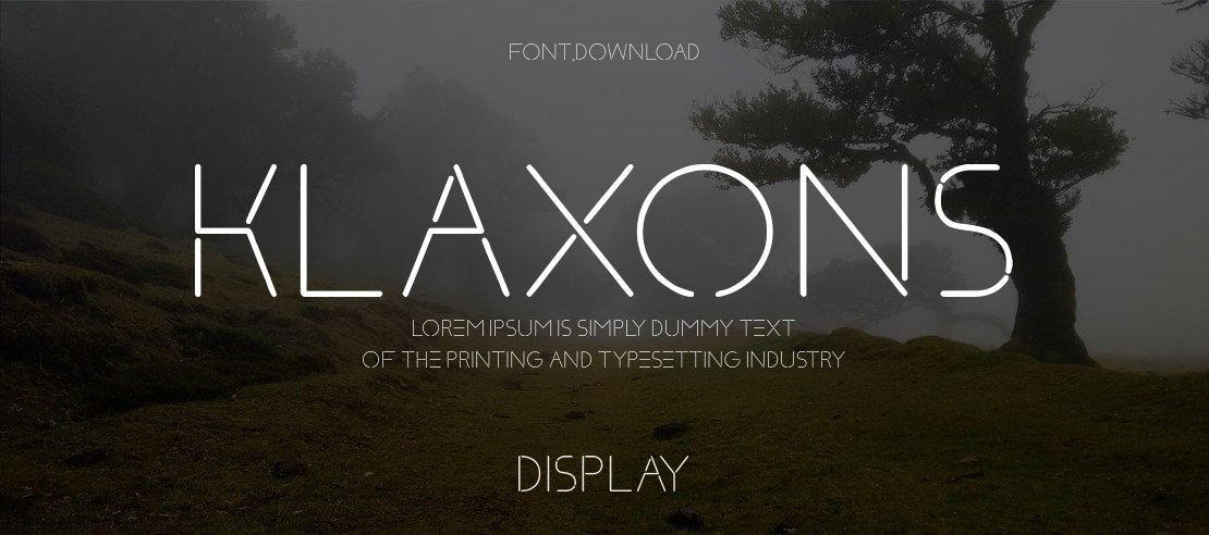 Klaxons Font