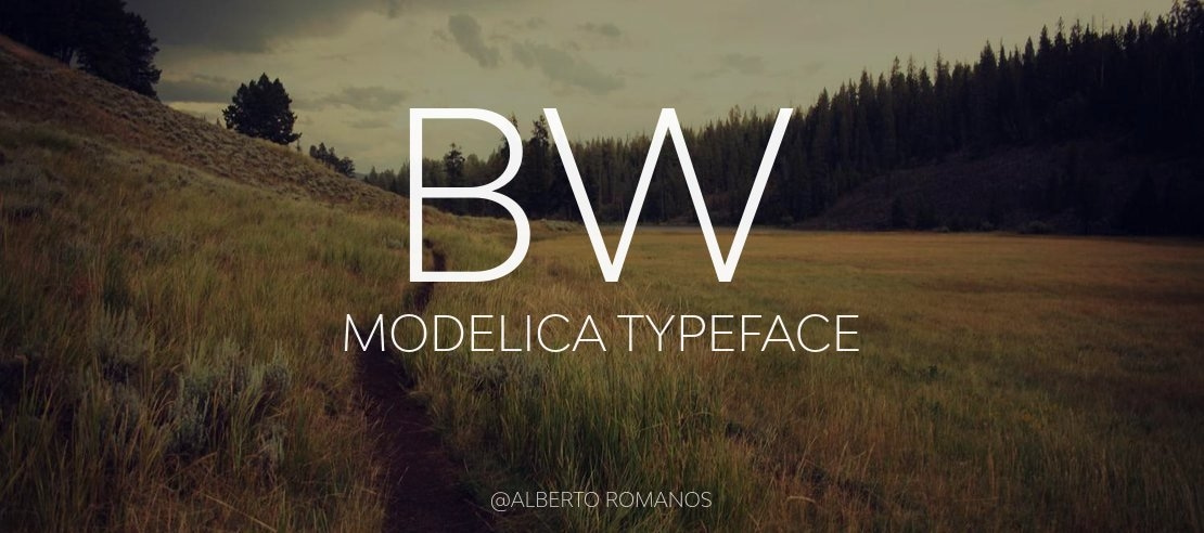 Bw Modelica Font Family