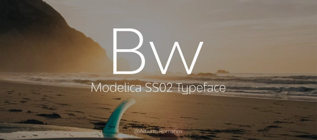 Bw Modelica SS02 Font Family