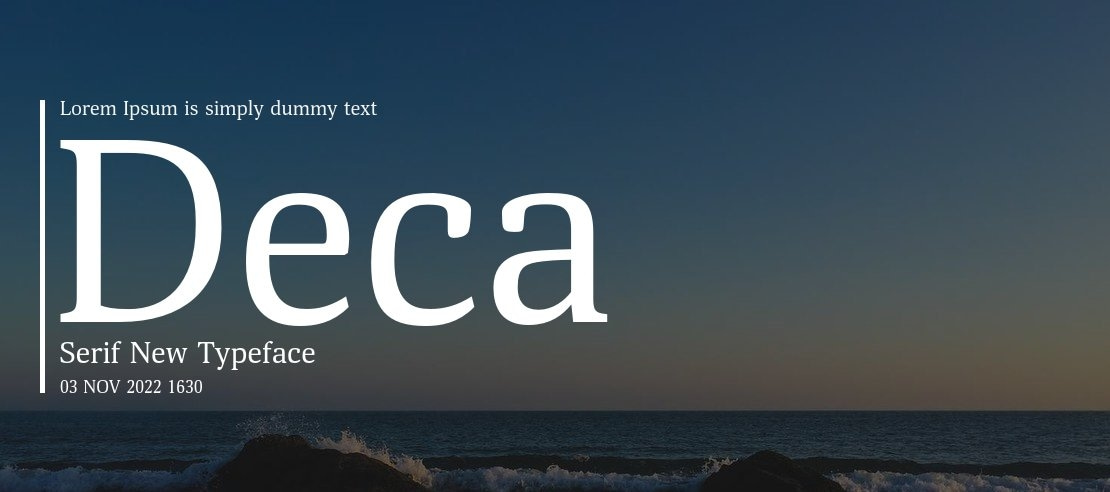 Deca Serif New Font Family