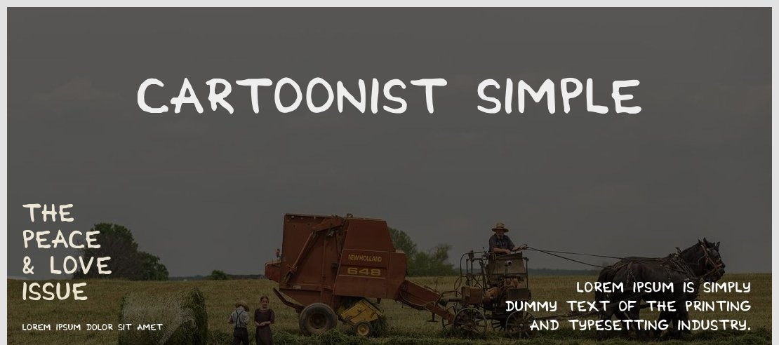 Cartoonist Simple Font