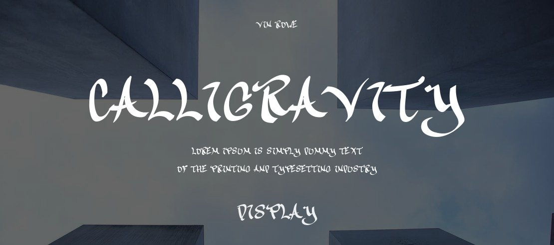 CalliGravity Font