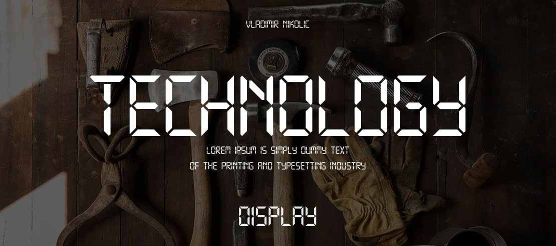 Technology Font Family