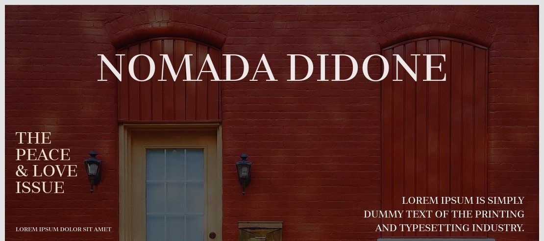 Nomada Didone Font Family