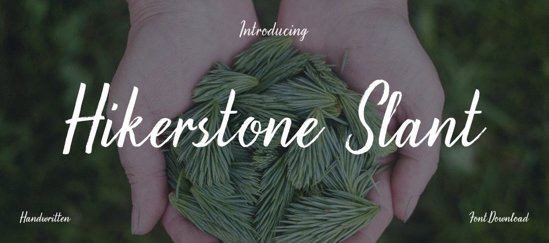 Hikerstone Slant Font