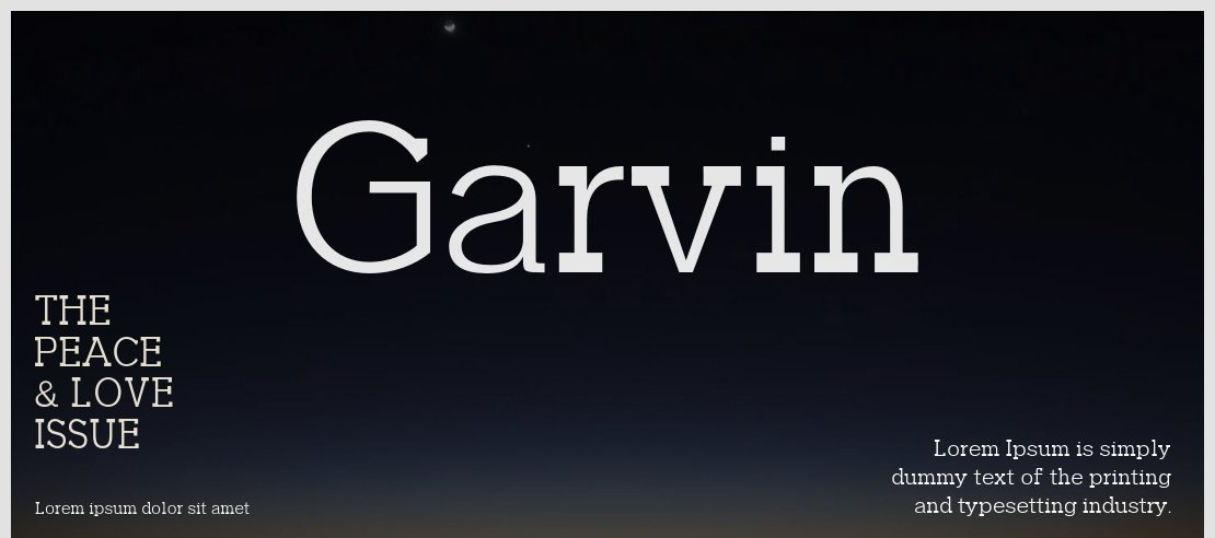 Garvin Font Family