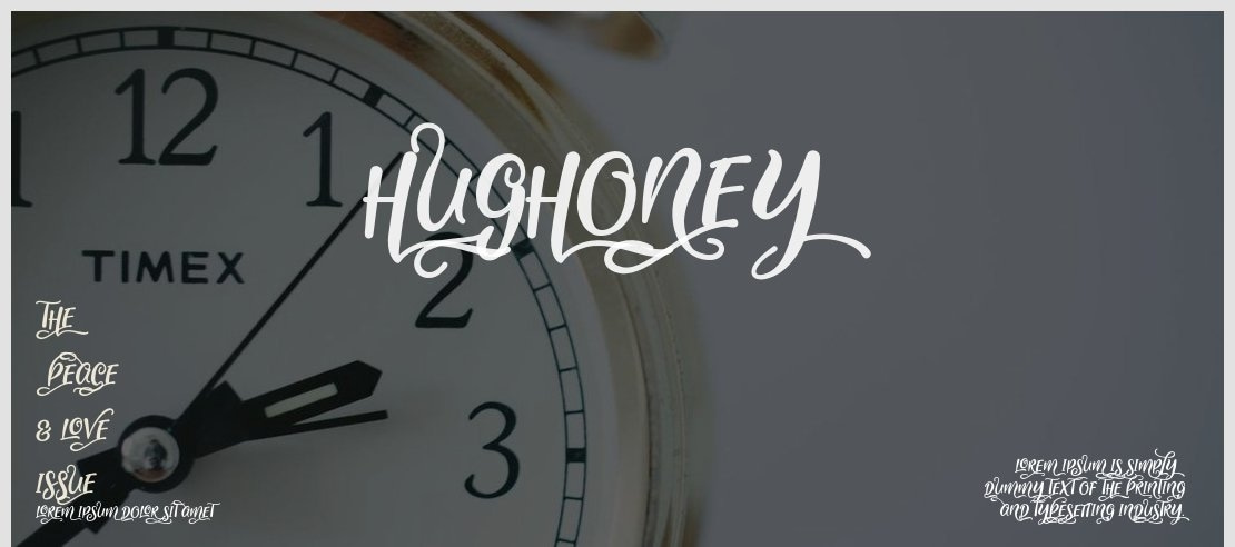 Hughoney Font