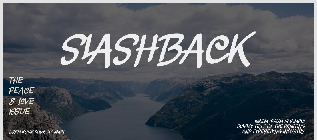 Slashback Font