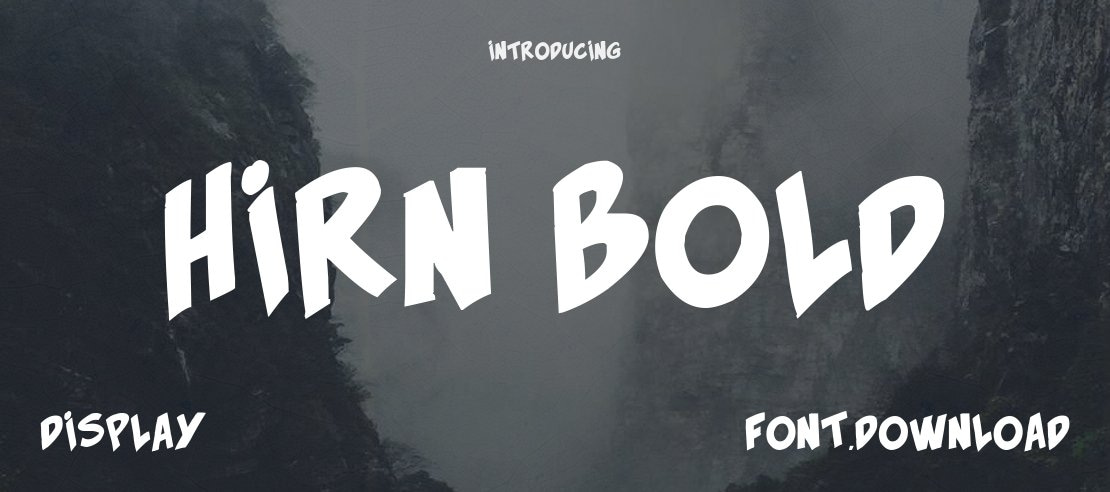 Hirn Bold Font