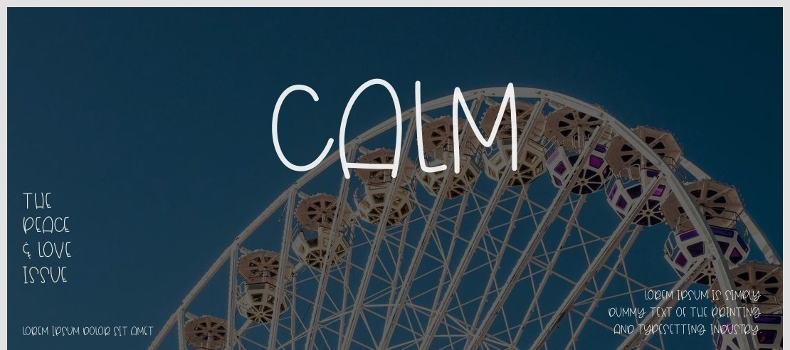 Calm Font