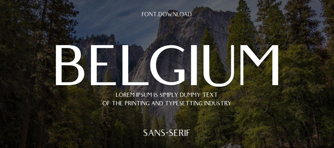 Belgium Font Family