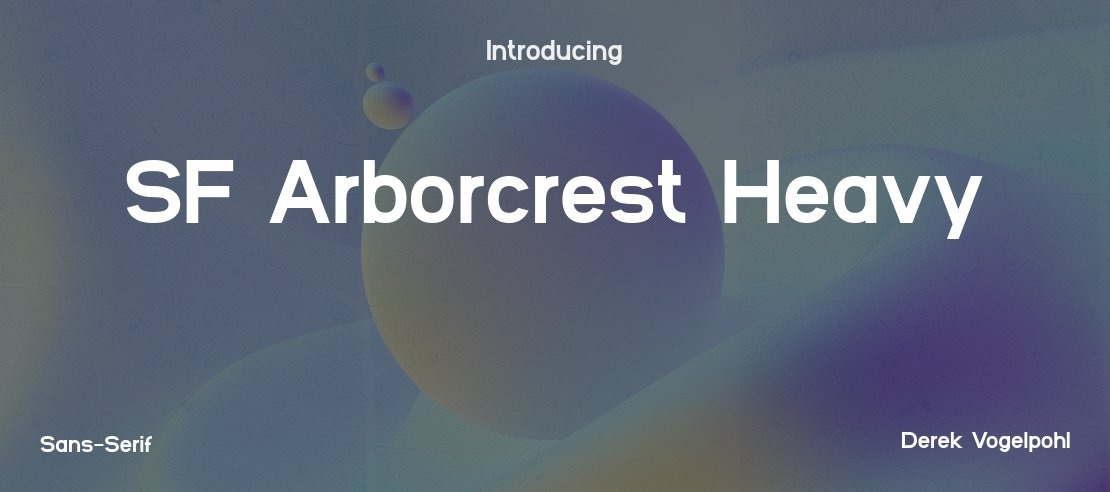 SF Arborcrest Heavy Font Family