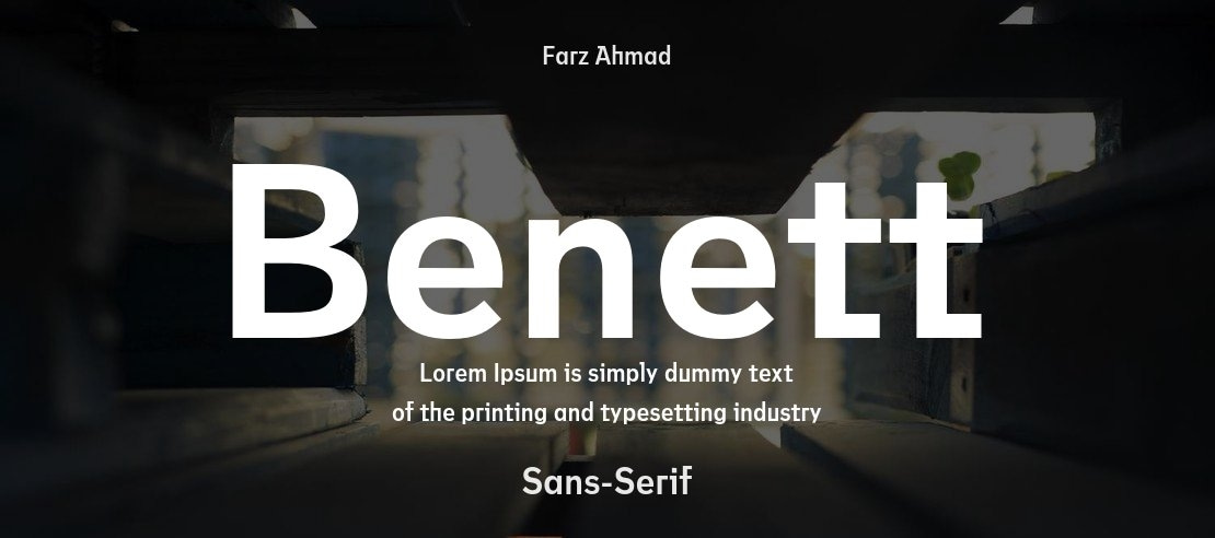 Benett Font Family