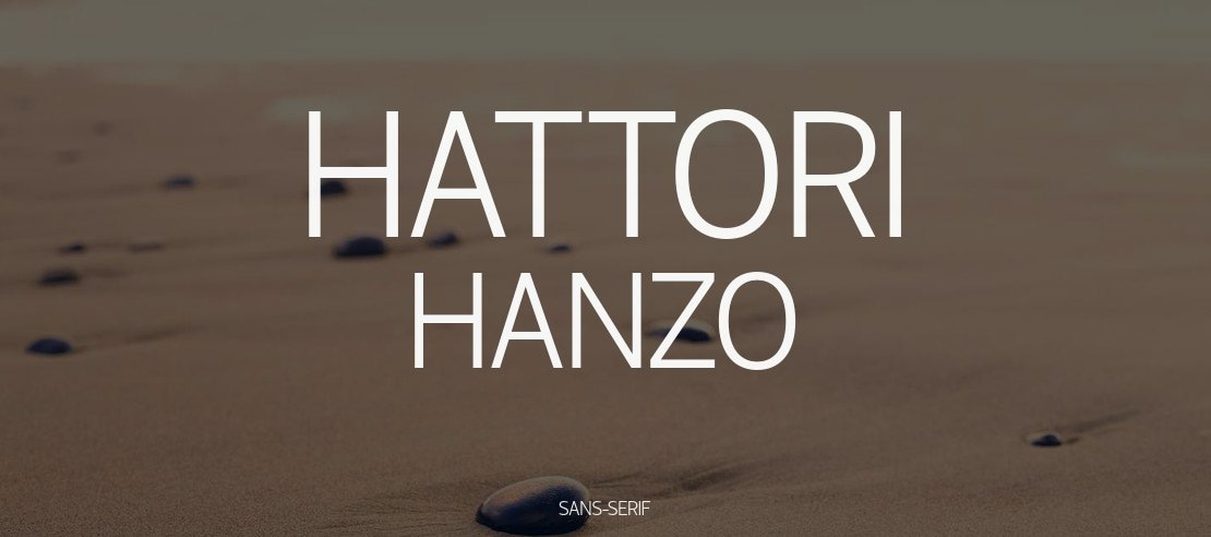 Hattori Hanzo Font Family
