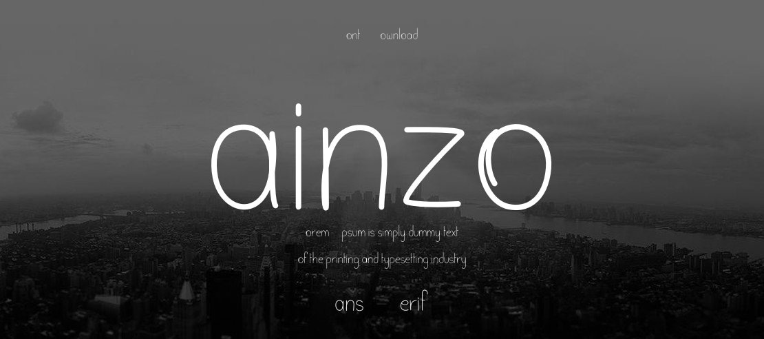 Hainzo Font