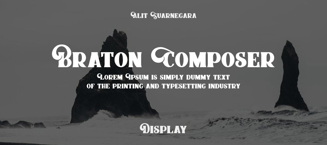 Braton Composer Font